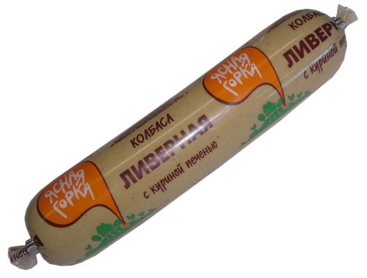 Колбаса Ясная горка С куриной печенью ливерная, 250г купить с доставкой ...
