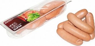 Сардельки Йола Телячьи в натуральной оболочке, 500г