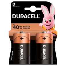 Батарейки Duracell LR20 D, 2шт