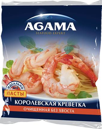 Креветки Agama очищенные для пасты, 400г купить с доставкой на дом ...