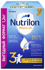 Смесь молочная детская Nutrilon 3 Premium с 12 месяцев, 1.2кг