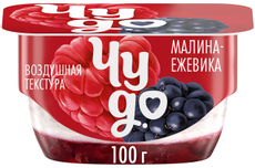 Творожок Чудо с малиной ежевикой 4.2%, 100г