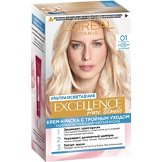 Крем-краска для волос L'Oreal Paris Excellence creme 01 Суперосветляющий русый натуральный, 200мл