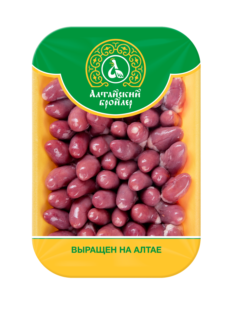 Сердце цыпленка-бройлера Алтайский бройлер охлажденное, ~1кг