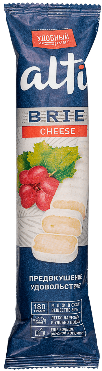 Сыр Alti Бри мягкий с белой плесенью снек 60%, 180г