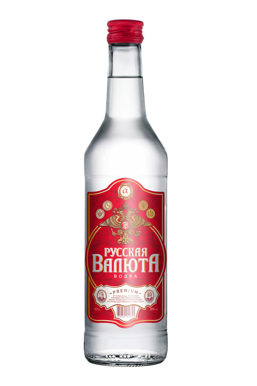 Водка Русская Валюта Premium, 0.5л