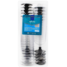 METRO PROFESSIONAL Бокал одноразовый пластиковый прозрачный 100мл, 20шт