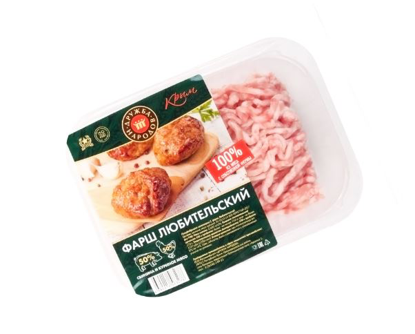 Фарш Дружба народов Любительский из свинины и курицы, 400г