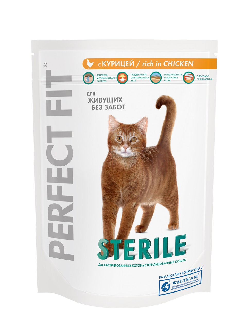 Корм сухой Perfect Fit для стерилизованных кошек, 190г купить с ...