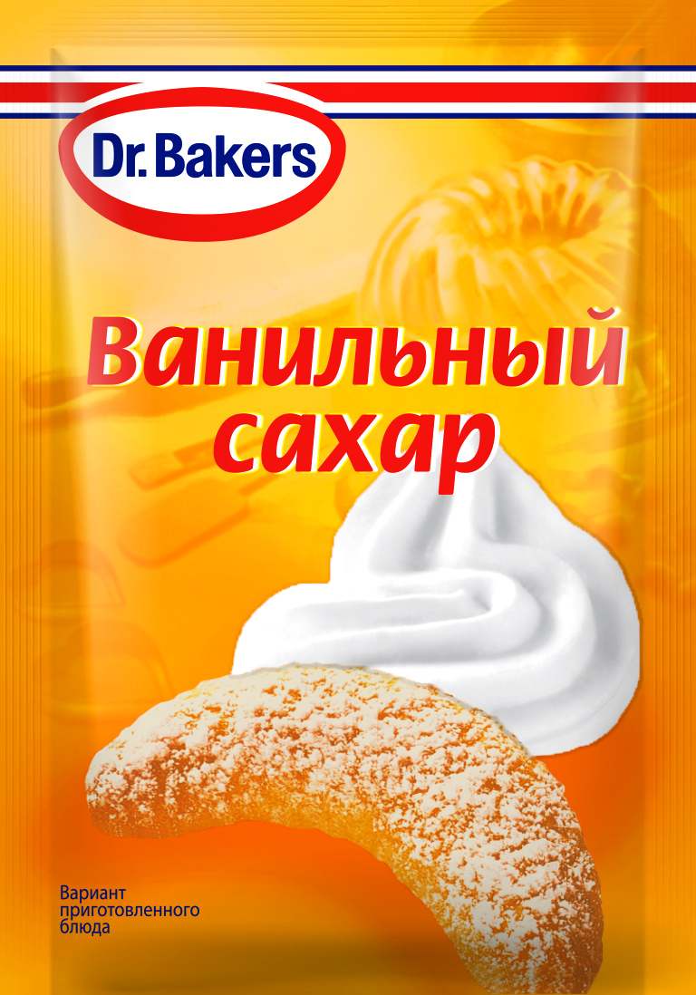 Сахар Dr.Bakers Ванильный, 8г купить с доставкой на дом, цены в  интернет-магазине