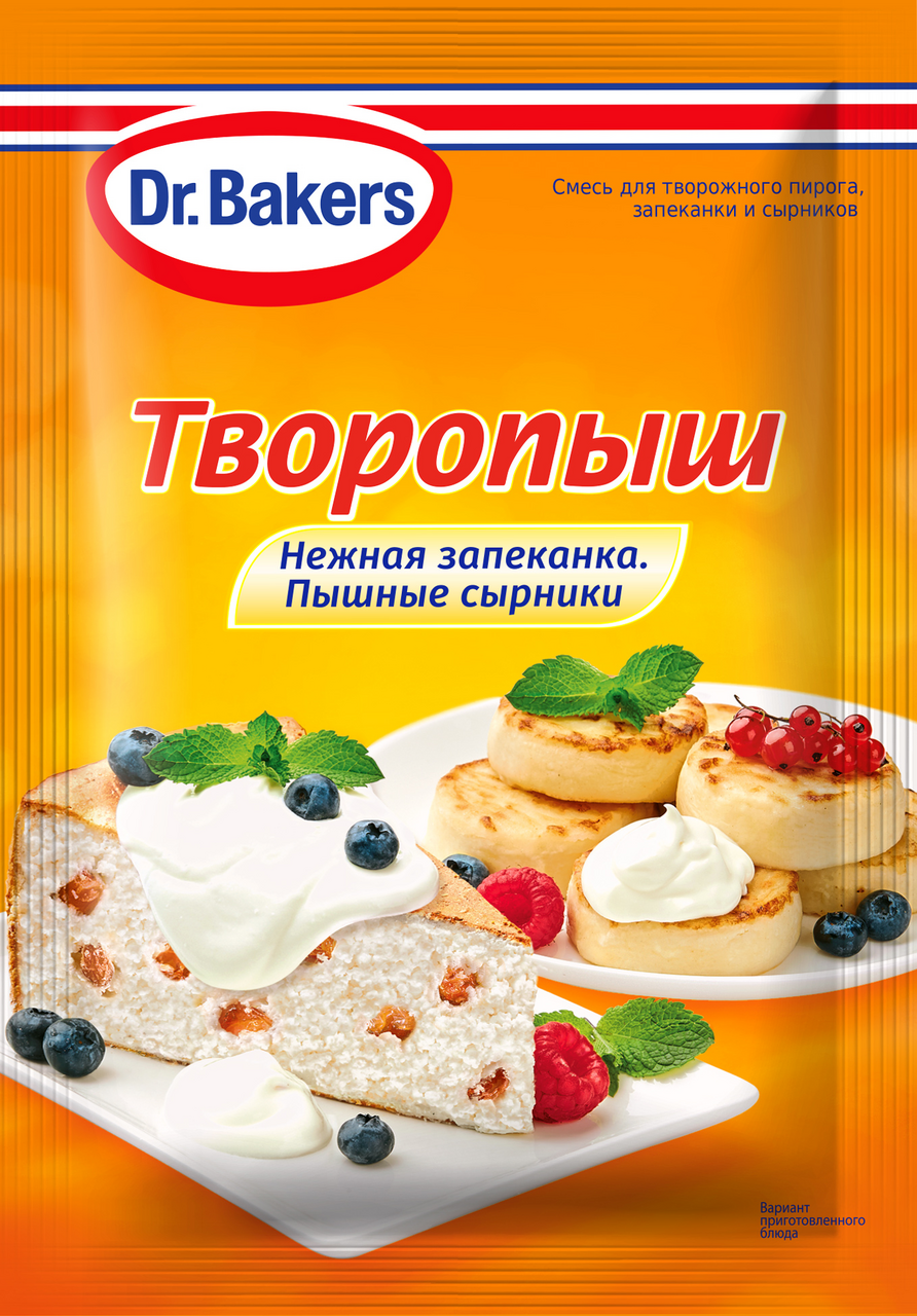 Смесь Dr.Bakers Творопыш, 60г купить с доставкой на дом, цены в  интернет-магазине