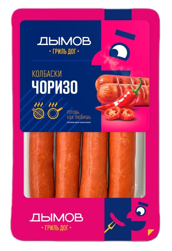 Изображение товара Колбаски Дымов Чоризо для гриля полукопченые, 260г