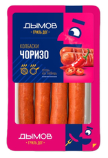 Колбаски Дымов Чоризо для гриля полукопченые, 260г