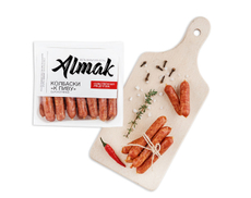 Колбаски Альмак К пиву сырокопченые, 150г