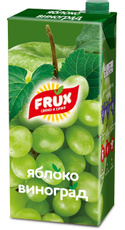 Напиток сокосодержащий Frux яблоко и виноград, 1л