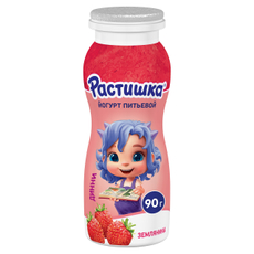 Йогурт питьевой детский Растишка Земляника 1.6% с 3 лет, 90г