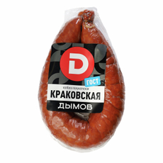 Колбаса Дымов Краковская полукопченая, 400г