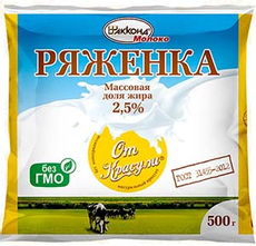 Ряженка От Красули 2.5%, 500мл
