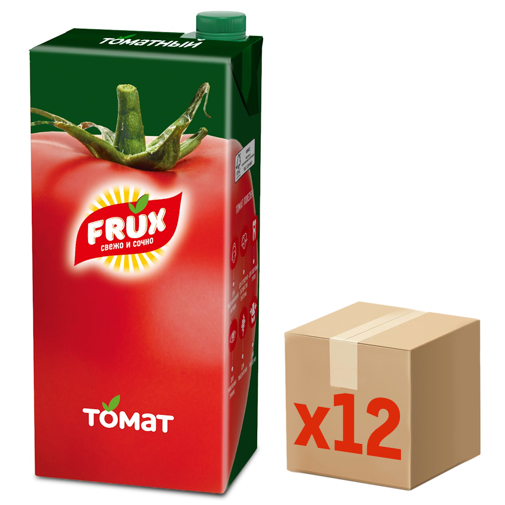 Напиток сокосодержащий Frux томатный, 1л x 12 шт