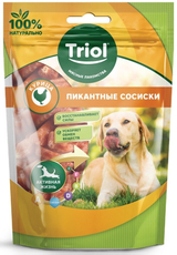 Лакомство Triol Кальцинированные косточки для собак курица, 70г
