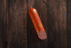 Колбаса Олимпия Сервелат Коньячный варено-копченая, ~650г