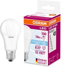 Лампа светодиодная Osram Star A150 Е27 Led 14Вт холодный свет груша