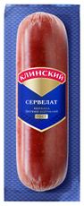 Колбаса Клинский Сервелат варено-копченая ГОСТ, 340г