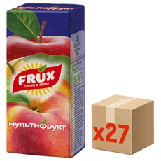 Напиток сокосодержащий Frux мультифруктовый, 200мл x 27 шт