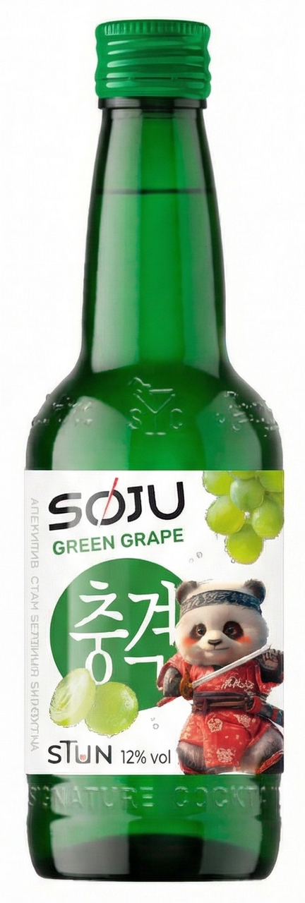 Аперитив Stun Soju зеленый виноград, 0.3л