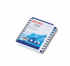 SIGMA Тетради на спирали А6 80 листов, 2шт