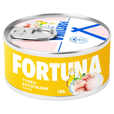 Тунец полосатый Fortuna в масле, 185г