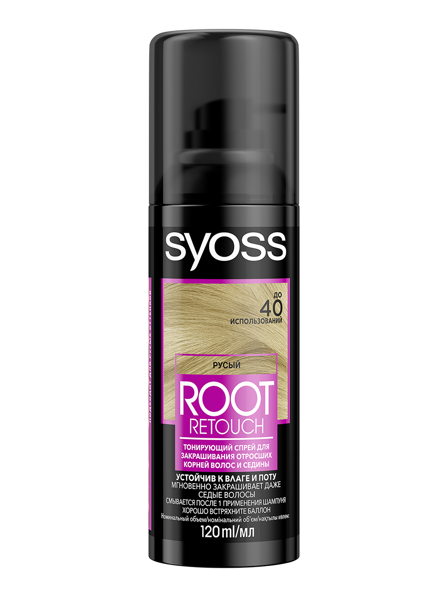 Спрей-краска для волос Сьёсс Root Retoucher Русый для закрашивания ...