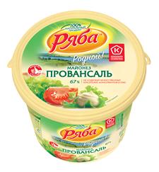 Майонез РЯБА Провансаль 67%, 837 г