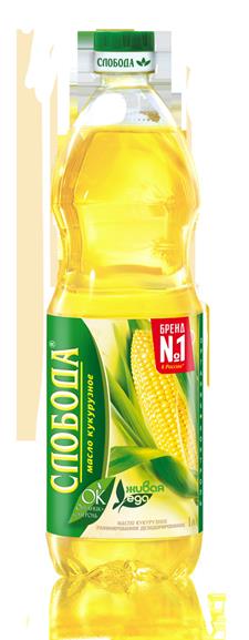 Масло растительное СЛОБОДА Кукурузное, 1 л