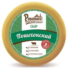 Сыр Ровеньки Пошехонский твердый 45%, ~1.6кг
