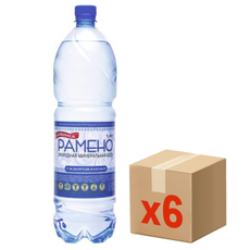 Вода Рамено минеральная газированная, 1.5л x 6 шт