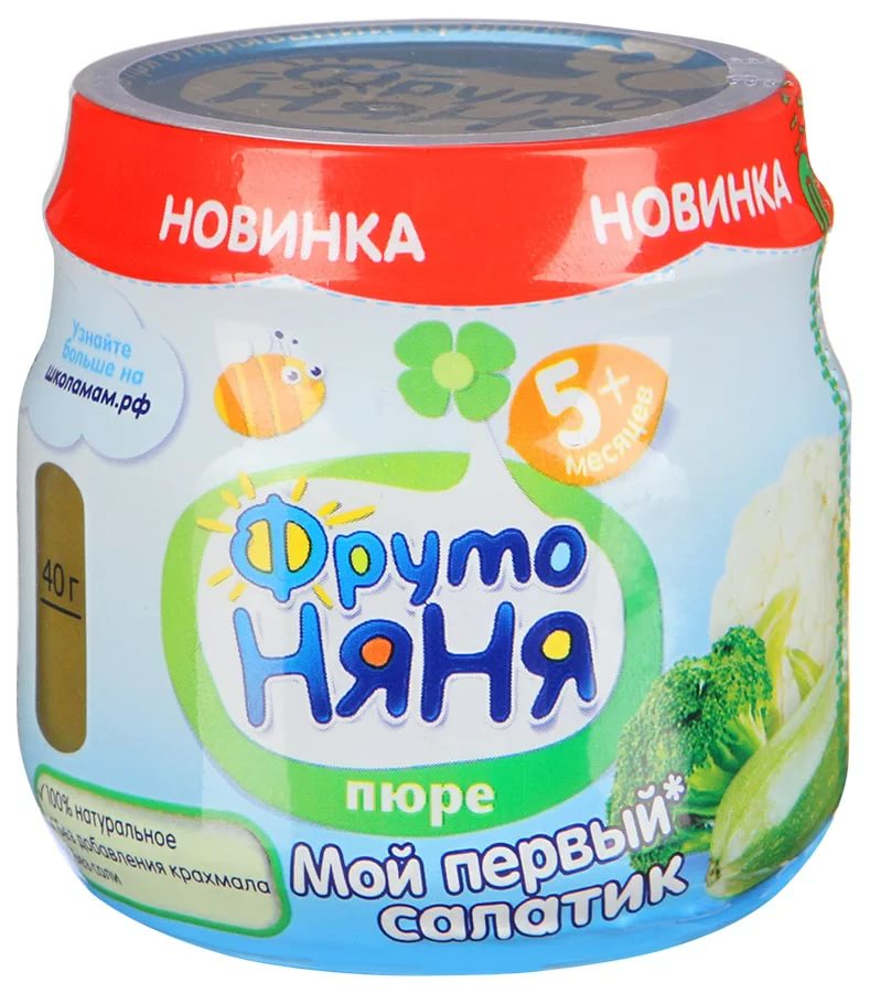 Пюре ФрутоНяня Мой первый салатик с 5 месяцев, 80г купить с доставкой ...