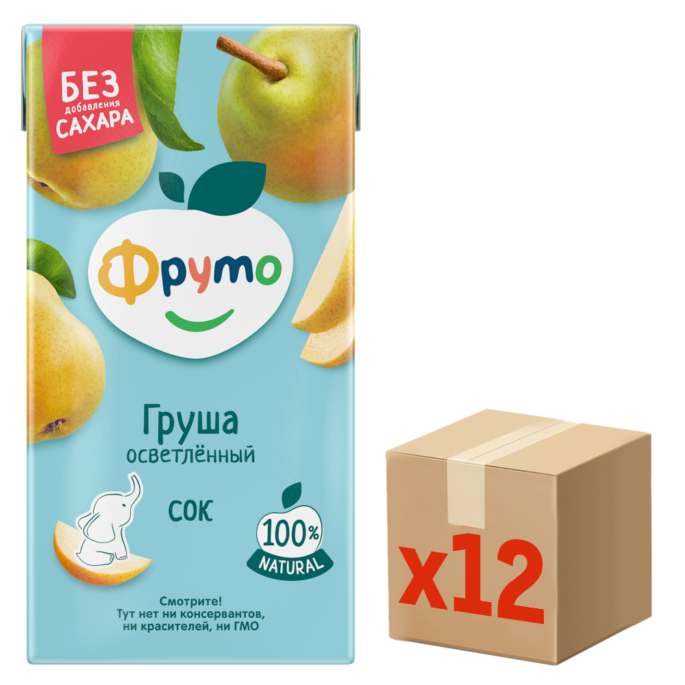 Сок детский Фруто Груша с 3 лет, 500мл х 12 шт