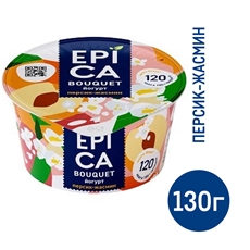 Йогурт Epica Bouquet персик жасмин 4.8%, 130г