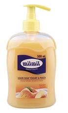 Мыло жидкое Milmil Персик и йогурт, 500мл