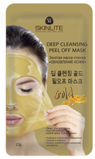 Маска-пленка для лица Skinlite Обновление кожи золотая, 15мл