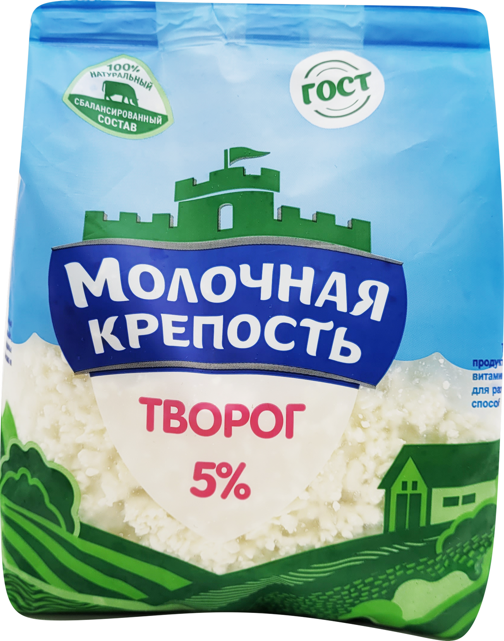 Творог Молочная крепость 5%, 400г