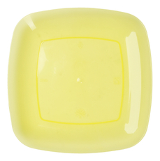 Тарелка Полимербыт квадратная пластиковая, 24 х 24см