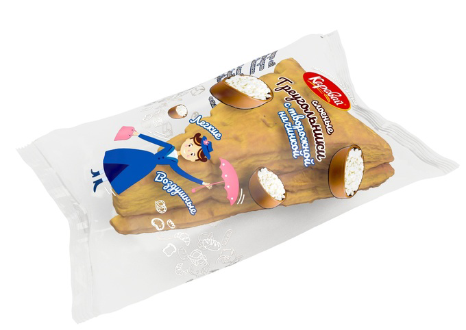 Пирожок Каравай с творожной начинкой, 100г