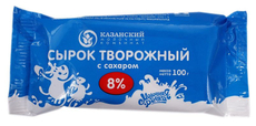 Сырок творожный Молочная речка с сахаром 8%, 100г