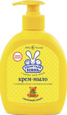 Крем-мыло жидкое детское Ушастый нянь Нежный уход Оливковое масло-алоэ вера 300мл