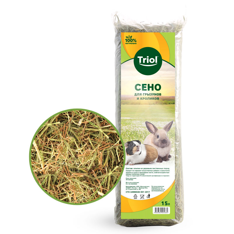 Сено Triol для грызунов, 250г