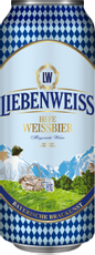 Пиво Liebenweiss пшеничное нефильтрованное, 0.5л