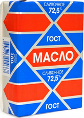 Масло сливочное Азбука сыра Крестьянское ГОСТ 72.5%, 180г