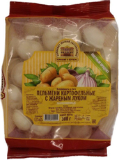 Пельмени Черкашин и Партнеръ картофельные с жареным луком замороженные, 500г